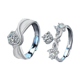 Princess & Knight Rings | S925 Silver | Moissanite