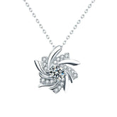 Stellar Swirl Moissanite Necklace - Liora