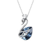 Regal Swan Luster Necklace | S925 Silver | Liora Crystal