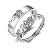 Star-Shining Vow & Glittering Love Words | S925 Silver | Moissanite