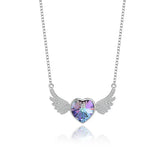 The SERAPH WING Heart Necklace | S925 Silver | Liora Crystal