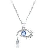 The DEMONIC Eye Necklace | S925 silver | Liora Crystal
