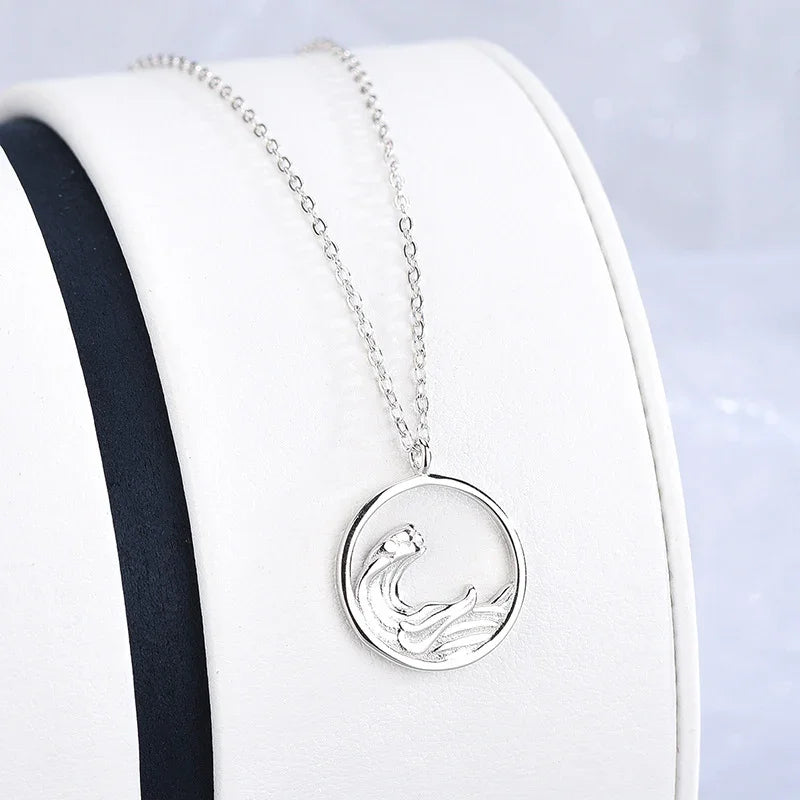 The mountains and waves are interdependent | S925 Silver