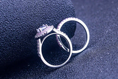 Rosy Halo Ring | S925 Silver | Liora Gems