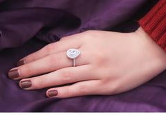 1.25ct Blush Teardrop Ring | S925 Silver | Liora Gems