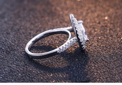 1.25ct Blush Teardrop Ring | S925 Silver | Liora Gems