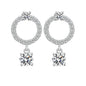 Stellar Halo Moissanite Earrings - Liora
