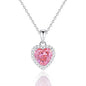 Frosted Heart Necklace | S925 Silver | Liora Gems