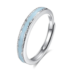 Starlight Channel Band and Lunar Whisper Band  | S925 Silver | Luminous enamel