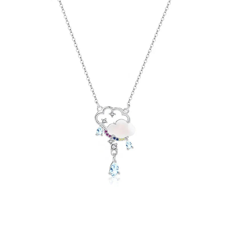 Whisper of Clouds Necklace  | S925 Silver | Topaz