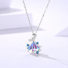 Serendipity Ginkgo Necklace  | S925 Silver | Liora Crystal