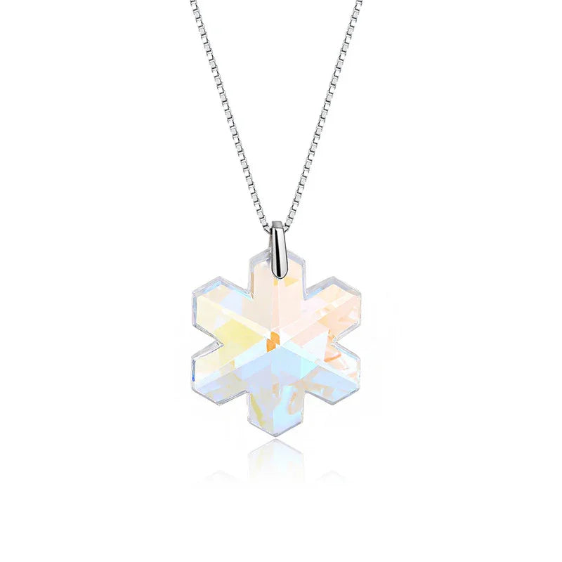 Frostlight Snowflake Necklace  | S925 Silver | Liora Crystal