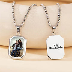 Thermo-Sensitive Photo Locket Necklace