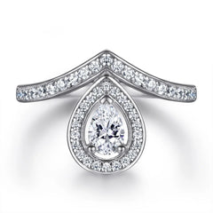 Pearl & Gem Duo Ring Set | S925 | Liora Gems