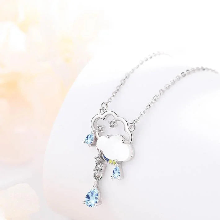 Whisper of Clouds Necklace  | S925 Silver | Topaz