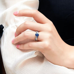 Blue Allure Ring | S925 Silver | Sapphire