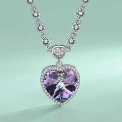 "Heart’s Vow" Necklace | S925 Silver | Liora Crystal
