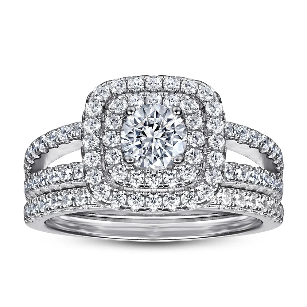 Eclipse Halo Ring | S925 Silver | Liora Gems