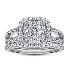 Eclipse Halo Ring | S925 Silver | Liora Gems