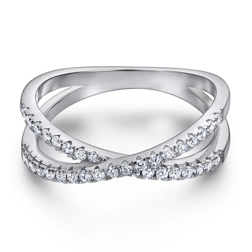 Intertwined Sparkle Ring | S925 Silver | Liora Gems