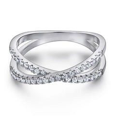 Intertwined Sparkle Ring | S925 Silver | Liora Gems