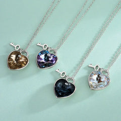 Heartlock Necklace  | S925 Silver | Liora Crystal