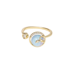 Mermaid’s Tear Ring | Sustainable Metal | Liora Gems