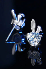 Spirit Rabbit Sparkling Diamond Earrings - Liora