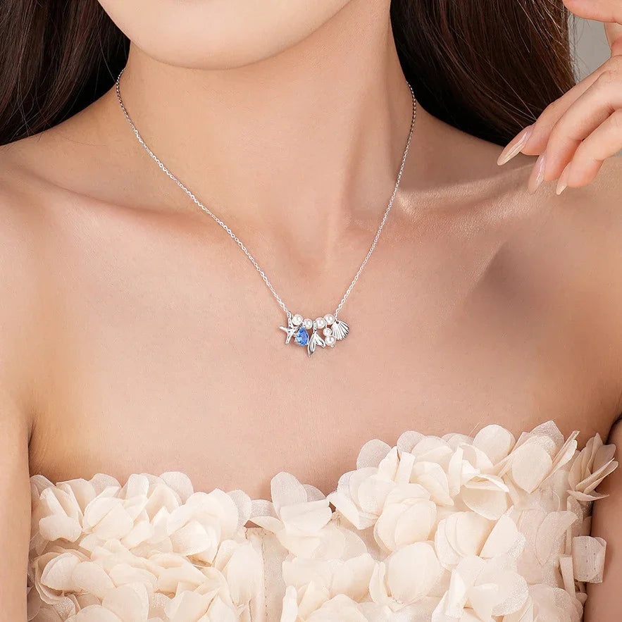 Ocean Reverie Necklace | S925 Silver | Liora Gem