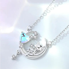 Moonlit Whiskers Necklace  | S925 Silver | Liora Crystal