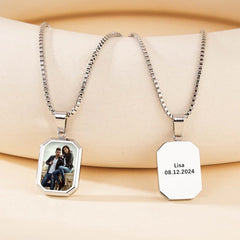 Thermo-Sensitive Photo Locket Necklace