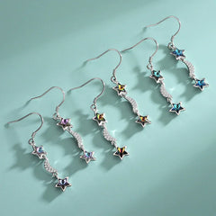 Liora Stellar Nocturne Drop Earrings  | S925 Silver | Liora Crystal
