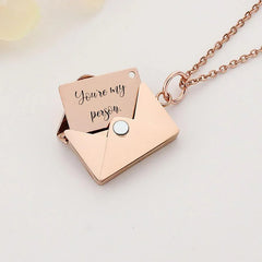 Secret Keeper Envelope Locket Necklace