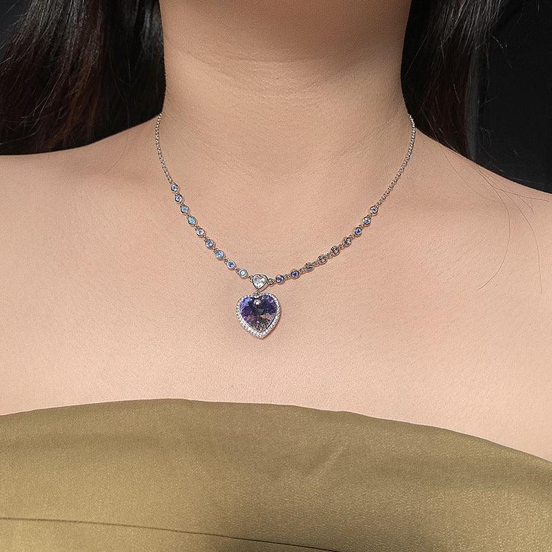 "Heart’s Vow" Necklace | S925 Silver | Liora Crystal