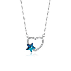 The CELEST Gradient Necklace  | S925 Silver | Liora Crystal