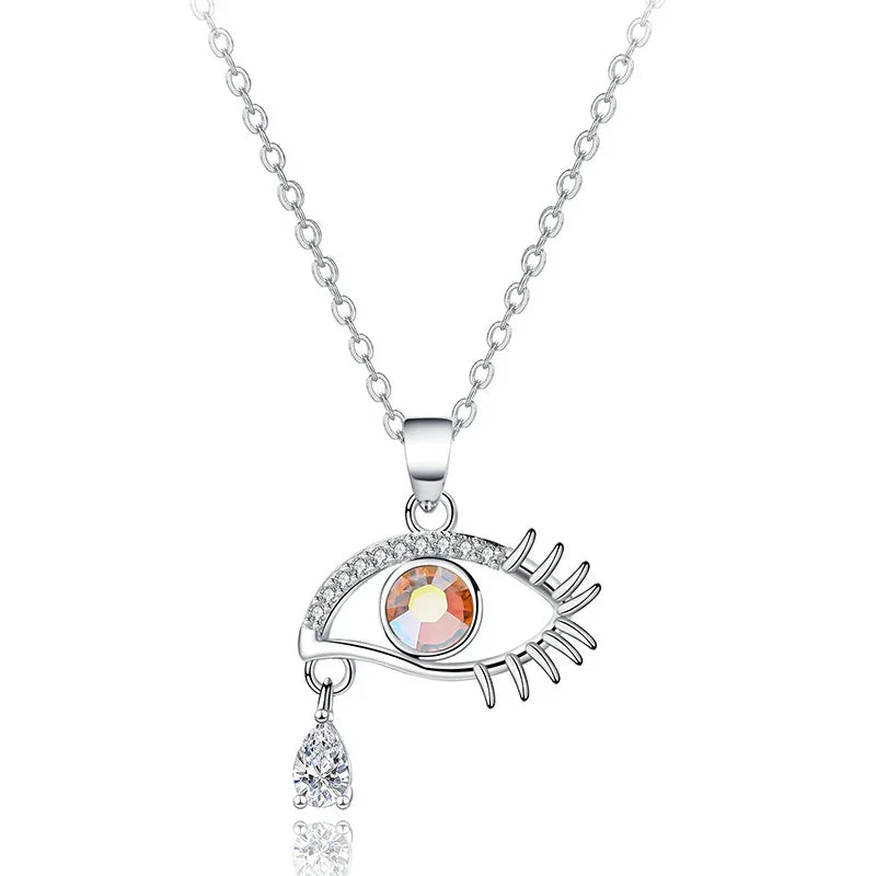 The DEMONIC Eye Necklace | S925 silver | Liora Crystal