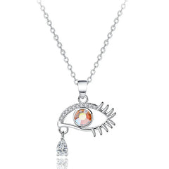 The DEMONIC Eye Necklace | S925 silver | Liora Crystal
