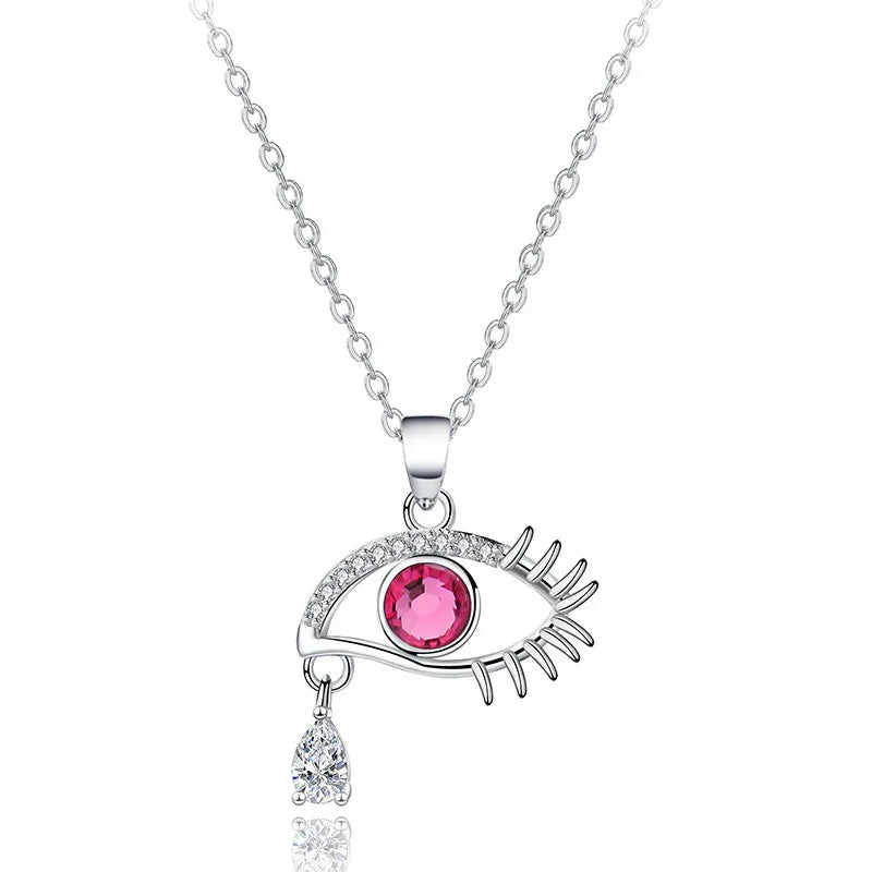 The DEMONIC Eye Necklace | S925 silver | Liora Crystal