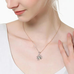 Forest Whisper Necklace | S925 Silver | Moss Agate