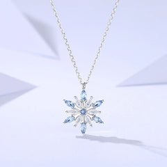 Frost Elegance Snowflake Necklace | S925 Silver | Liora Gem