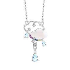 Whisper of Clouds Necklace  | S925 Silver | Topaz