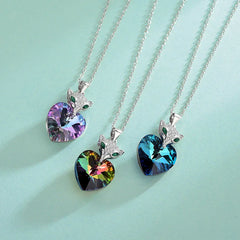 Enchanted Fox Ombré Necklace | S925 Silver | Liora Crystal
