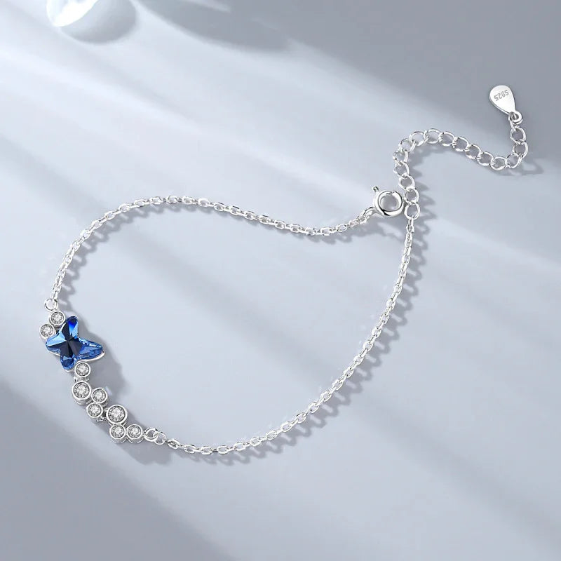 Starlight Butterfly Bracelet | S925 Silver | Liora Crystal