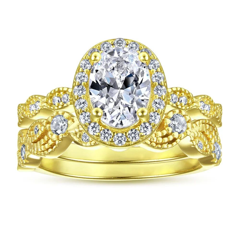 1.5ct Stellar Halo Ring | S925 Silver | Liora Gems