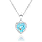 Frosted Heart Necklace | S925 Silver | Liora Gems