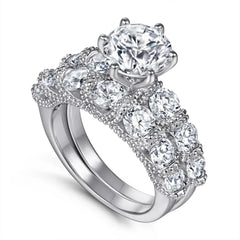 Eternity Duet Ring Set | S925 Silver | Liora Gems