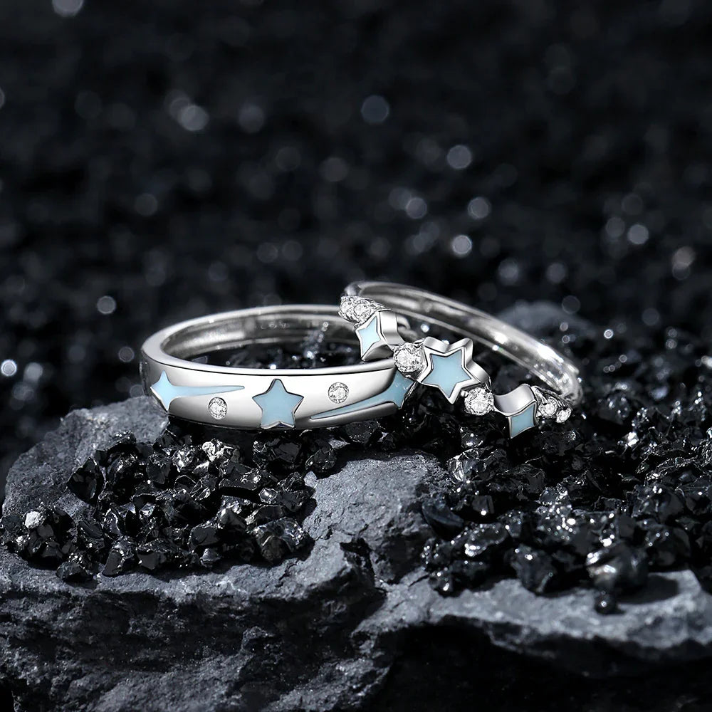 Stardust Echo Band and Luminous Star Band | S925 Silver | Luminous enamel