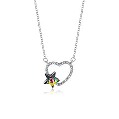 The CELEST Gradient Necklace  | S925 Silver | Liora Crystal