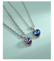 "Heart’s Vow" Necklace | S925 Silver | Liora Crystal
