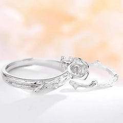 Vine Oath and Rose Branch Butterfly | S925 Silver